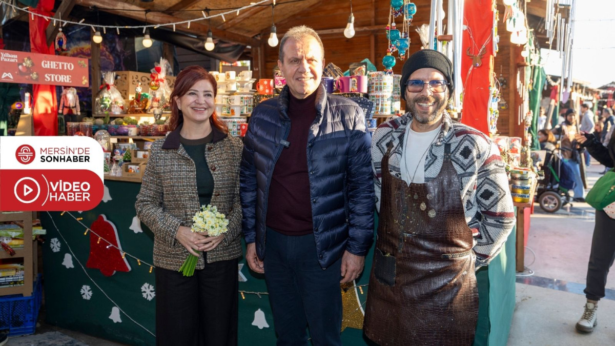 BAŞKAN SEÇER VE MERAL SEÇER, ‘YILBAŞI PAZARI’NI GEZDİ