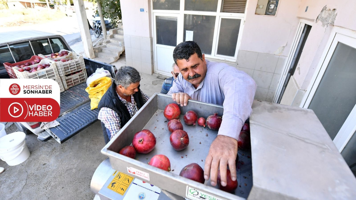 BÜYÜKŞEHİR’DEN BİR İLK: NAR TANELEME MAKİNESİ 