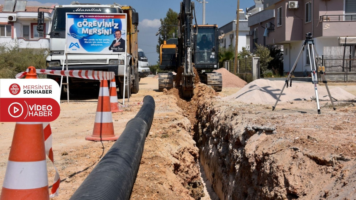 MESKİ, KANALİZASYON HATTI ÇALIŞMALARINA DEVAM EDİYOR